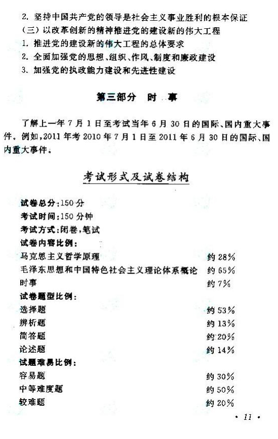 2020年湖南成人高考專升本《政治》考試大綱
